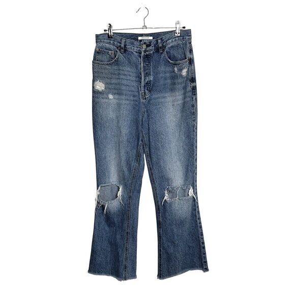 Pacsun High Rise Bootcut Distressed Destroyed Faded Grunge Denim Jeans Size 30 - Picture 1 of 8